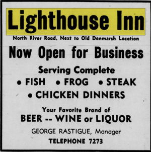 Lighthouse Inn - May 1945 Ad